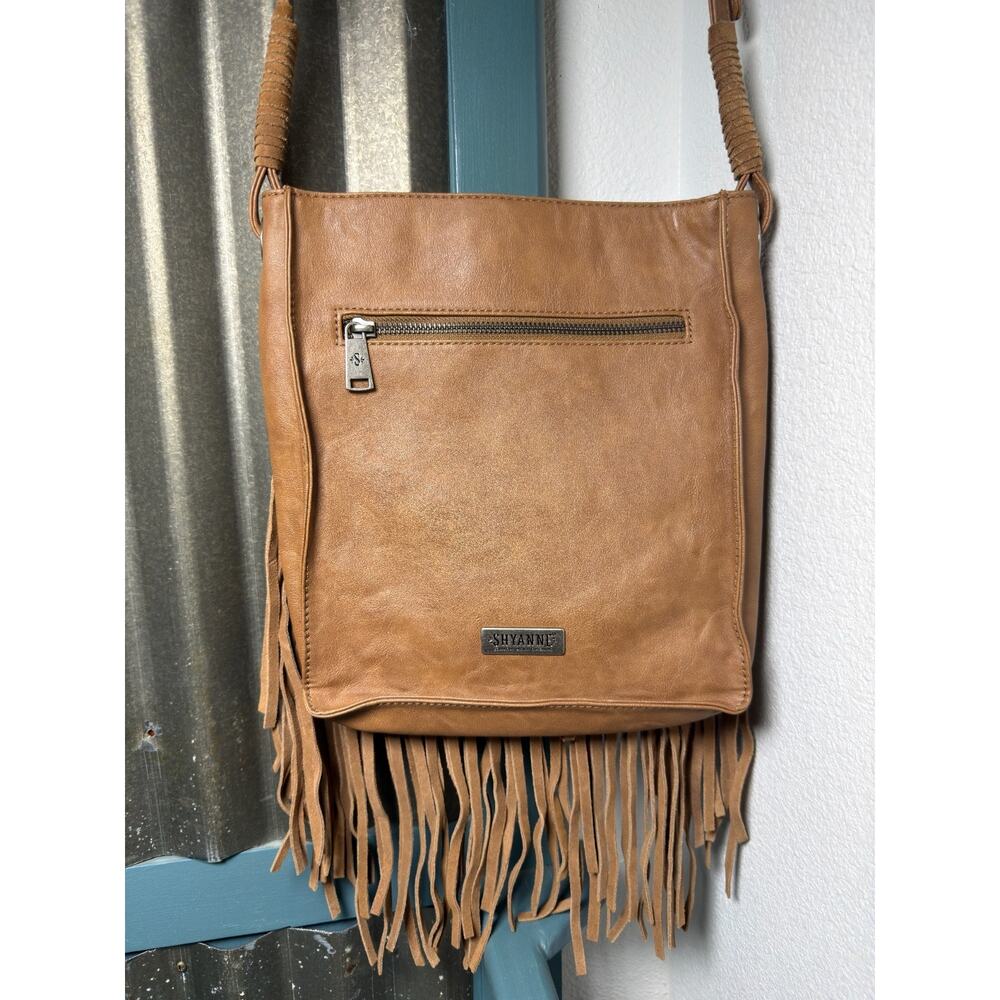 Shyanne Country Western Hair-on-Hide Cowhide Fringe Crossbody Purse Bag Leather - Picture 4 of 8
